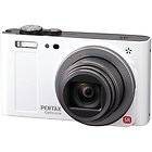 Pentax Optio RZ18 16 MP 18X Optical Zoom Digital Camera White + Free 8 