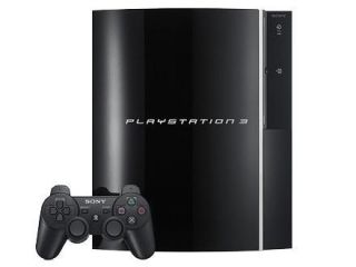 SONY PLAYSTATION 3 PS3 40GB BLACK CONSOLE SYSTEM + PRO EVOLUTION 