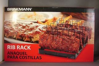 Brinkmann 812 9007 S Non Stick Rib Rack Barbecue Smoker Accessory 