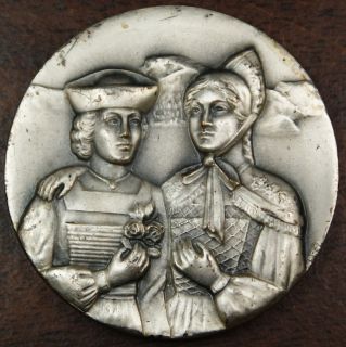 1958 Switzerland Silver Shooting Swiss Medal, Basel
