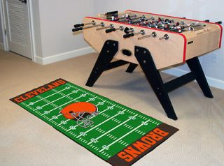   Browns NFL 29 x 72 Football Field Runner Area Rug Floor Mat