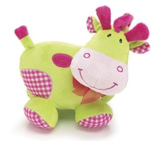 Geneva Giraffe Green Pink Stuffed Animal 8 Plush Valentine Baby Gift