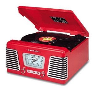 Speed Turntable Record LP Player w/ AM FM Radio Built in Speakers 