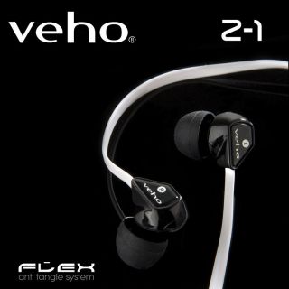 Veho VEP 003 360Z1B​W sound isolating stereo earphones earbuds  