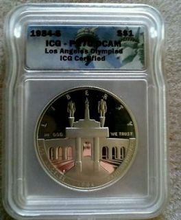   ICG PR70 DCAM Los Angeles Olympiad Commemorative Coin UNCIRCULATED