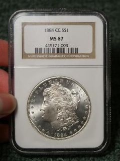 1884 CC $1 Morgan Silver Dollar (NGC MS67)