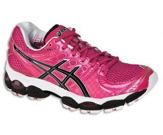 Asics Womens Gel Nimbus 14 Neon Pink/Black/Whi​te Running Shoes