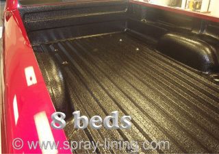 SPRAY ON TRUCK BED LINER KIT (8 BEDS) 125mil 3FREE GUNS