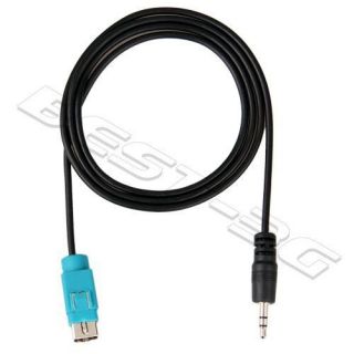 5mm AUX Input Interface Cable Adapter for ALPINE KCE 236B CDA 9884 