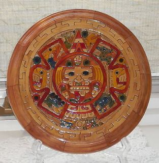 Aztec   sun stone calendar   The Eagle’s mug   New   hand made of 