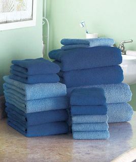 16 Pc. Cotton Bath Towel Set Chocolate Bath Sheets, Hand Towels 