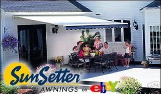 10FT Motorized Retractable Awning by SunSetter Awnings!