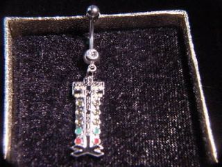   drag christmas tree staging light auto racing jewelry belly ring