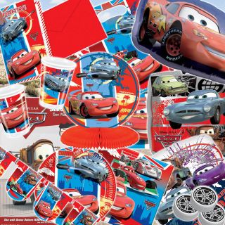 Disney Pixar Cars Party Balloons Decorations Tableware All In One 