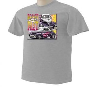   Blast From The Past Vintage Cars Autos Drag Racing 50sT Shirt