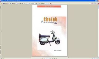 Bajaj Chetak scooter Repair, Service, Parts Manual CD