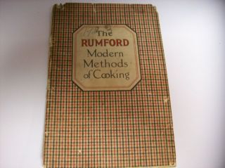 1923 Rumford Modern Methods of Cooking Cookbook