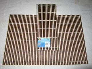 Bamboo Placemat Set (4 mats / set)   12x18 Chocolate brown & clear 