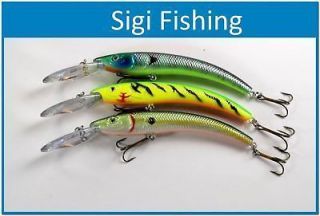 Lot of 3 5.9 Deep Diving Pike Bass Fishing Lure Tackle HH