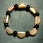   Lovely Natural Black Beads Colored Agate Bracelet THAIROCKSHOP JEWELRY