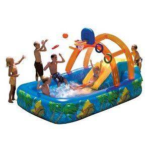 Banzai sports water park Inflatable Pool w/ slide BNIB
