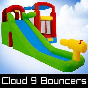   with Water Cannon Bounce House Inflatable Bouncer Slide Moonwalk Jump