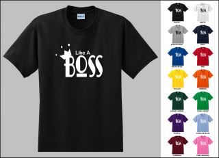like a boss t shirt in Mens Clothing