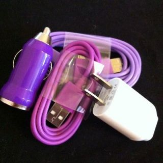  Feet & 6 Ft Color USB Wall Car Charger Purple Cords Barnes Noble Nook