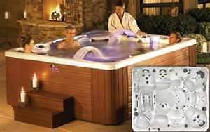 person Cantabria Hot Tub 9ftx8ft Like New, 3 waterfalls, LED