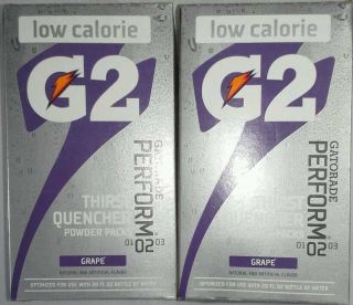 16) Gatorade GRAPE 0.52oz Powder Packs ADD TO 20oz water bottle
