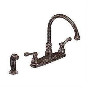 Moen Lexie Oil Rubbed Bronze Faucet Deck, with Spray 87876ORB (Unused 