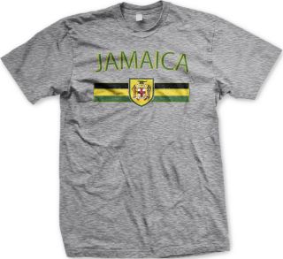   Jamaica Flag Stripe Jamaican Pride World Cup Olympics Mens T Shirt