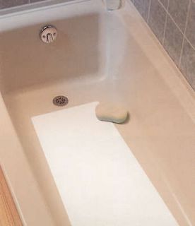 16 x 34 Adhesive Bath Tub Shower Mat Anti Slip Tape Non Skid Vinyl 