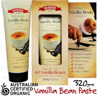   Vanilla Beans Paste for Home Cooking with Seeds Certified Organic NEW