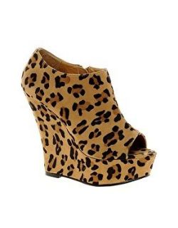 tiger print boots in Boots