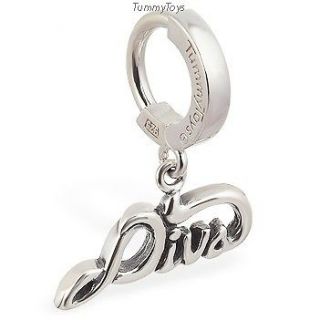 diva belly button ring