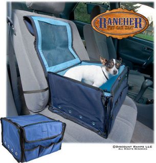 NAVY BLUE PET BOOSTER SEAT CAR VAN CARRIE​R SMALL DOGS (PC NTD 1004)