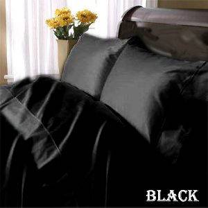 100% EGYPTIAN COTTON AMERICAN BEDDING COLLECTION TRUE BLACK CHOSE SIZE 