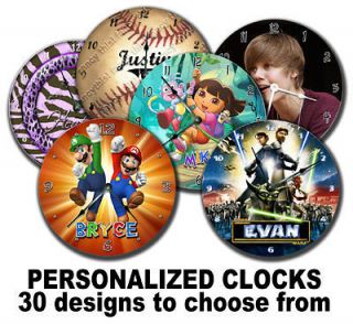 WALL CLOCK Personalized Disney Cars & lots more designs