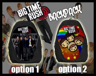 New Big Time Rush Band Black Backpack wear with T Shirt Shirt tee for 