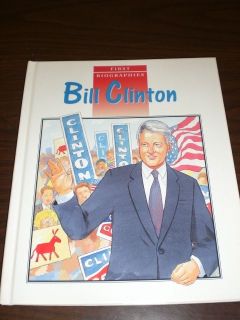 Animated First Biographies Of Bill Clinton Book NEW