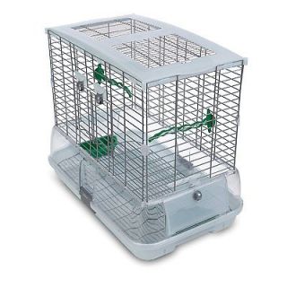Vision Bird Cage Model Medium Large Easy Cleaning Food Water Dishes 