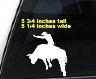 Bull Rodeo Rider #w1 Car Decal Sticker vinyl Any Color