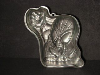 Wilton Spiderman Cake Pan with Color Insert & Instructions Spider Man 