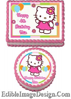 hello kitty cupcakes toppers
