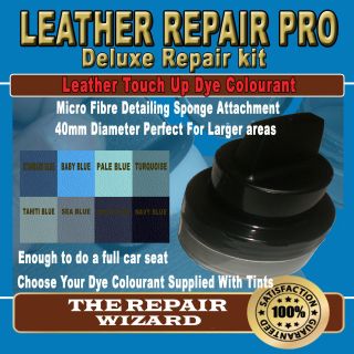 50ML Furniture BLUE Leather Repair Pigment Dye Kit With Unique 