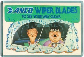 Laurel & and Hardy ANCO WIPER BLADES Fridge Magnet as seen on American 