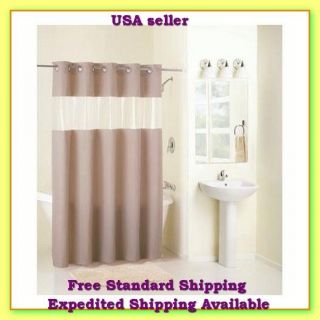 Hklss Brown Shower Curtain Hookless Brown Peva Shower Curtain 
