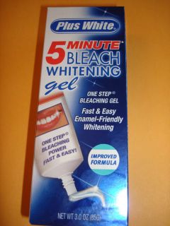 PLUS WHITE 5 MINUTE WHITENING GEL NEW Improved Formula