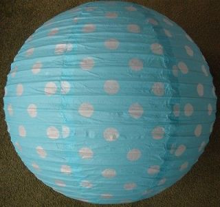   Paper Polka Dot Spotty Ceiling Light Shade   Lamp Shade Globe Round